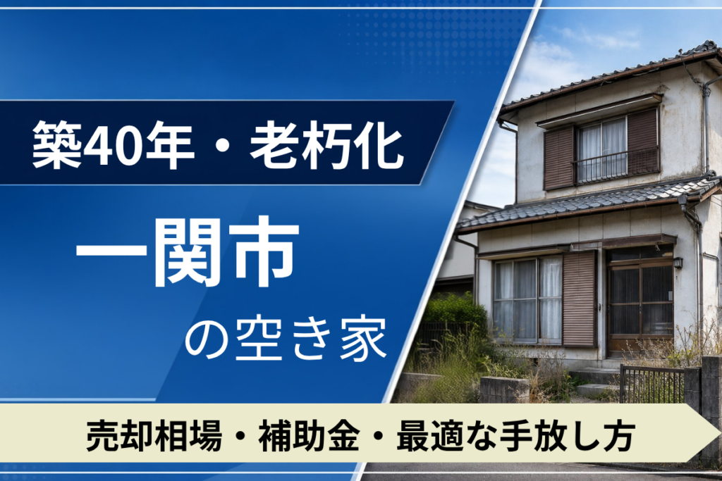 【築40年・老朽化】一関市の空き家を売るには？売却相場・補助金・手放し方